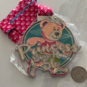 Gone for A Run Virtual running medal - Princess Bear Run 5K